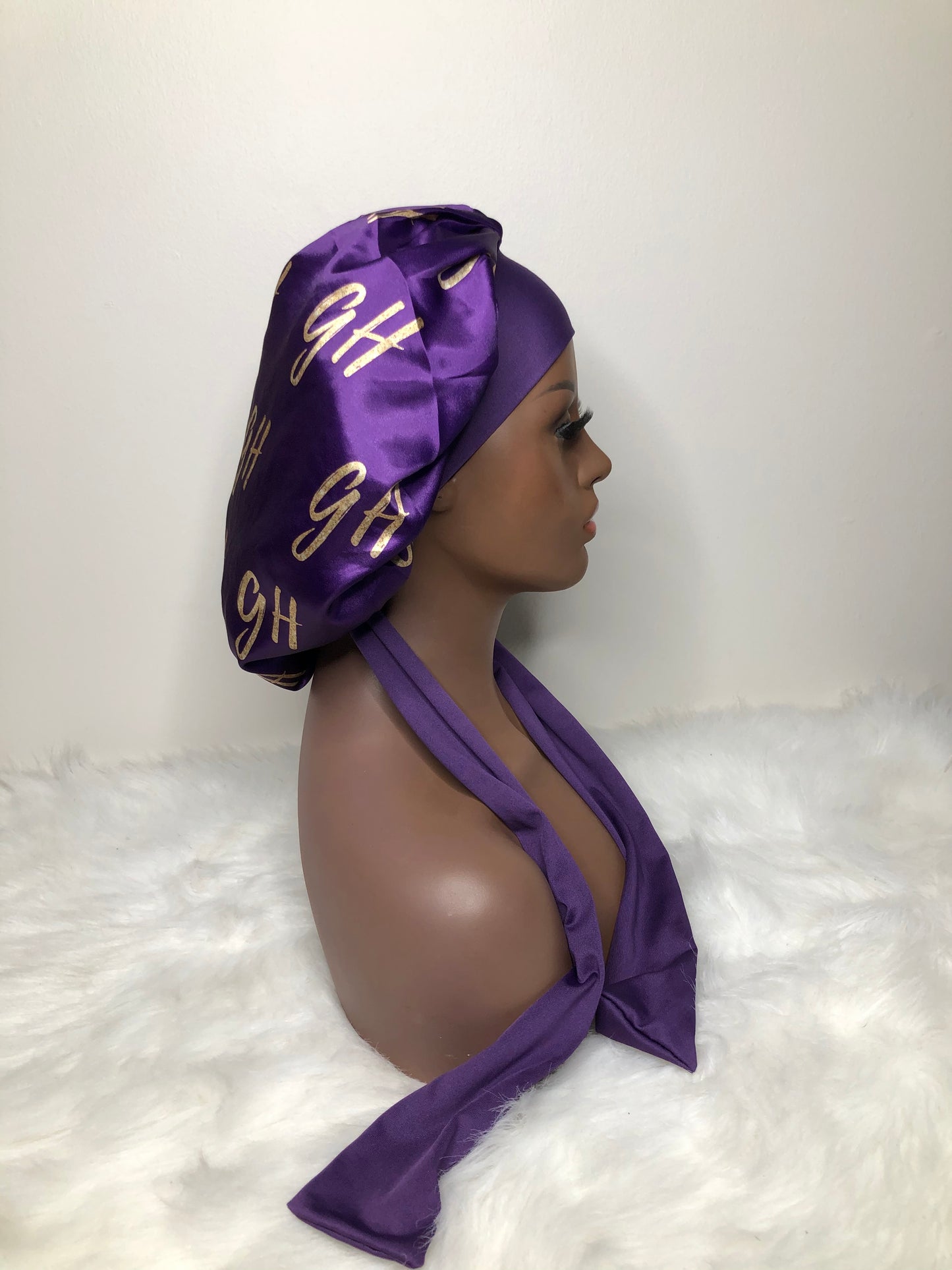 PURPLE SILK GH BONNET