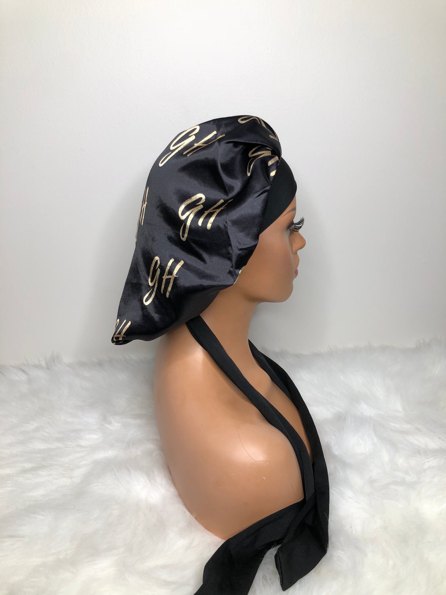 BLACK SILK GH BONNET