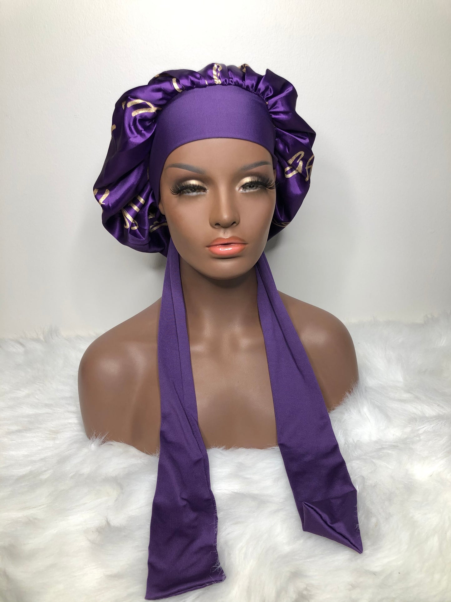 PURPLE SILK GH BONNET